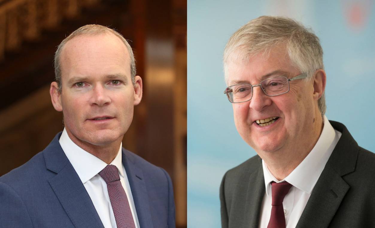 Simon Coveney TD, Minister for Foreign Affairs and Minister for Defence  and Mark Drakeford MS, First Minister of Wales
