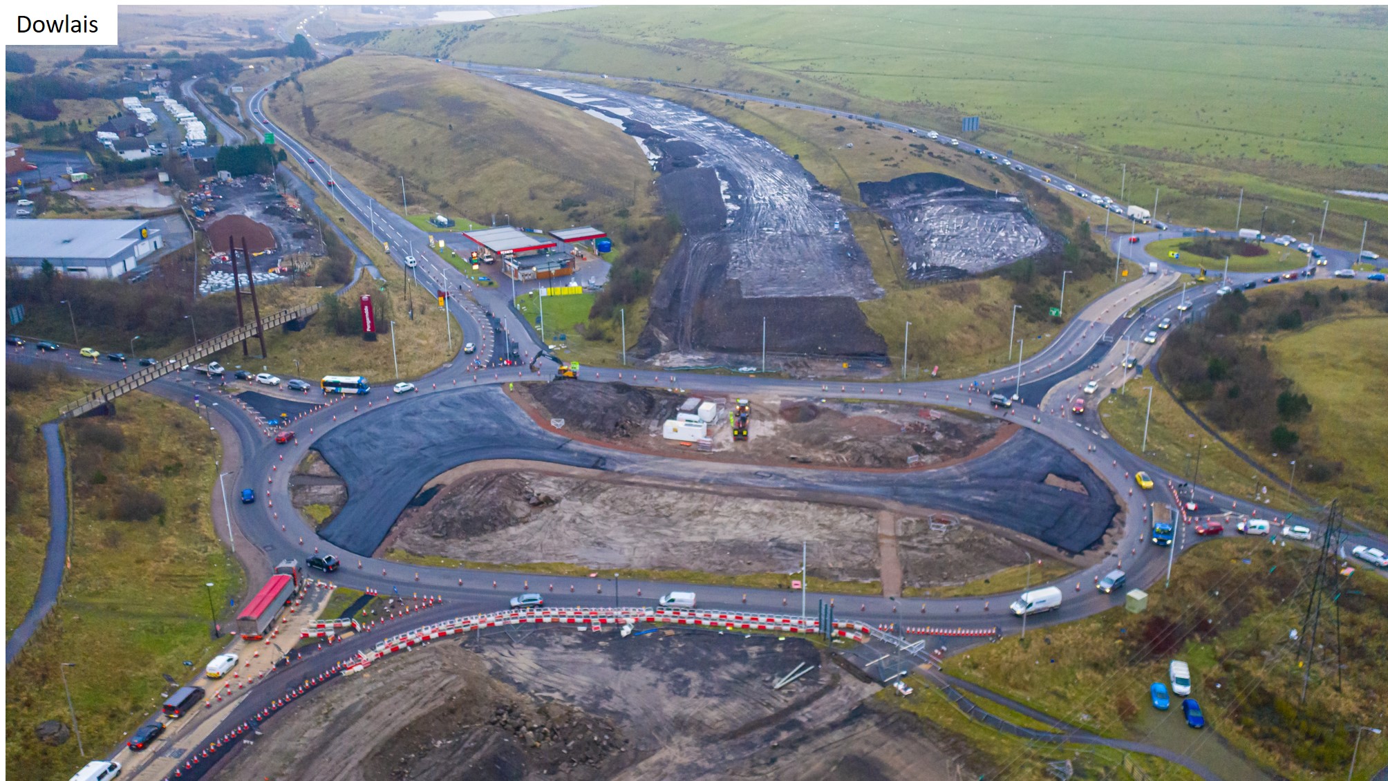 Works at Dowlais Top junction