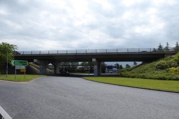 A55 junction 27 Talardy Interchange bridge strengthening works
