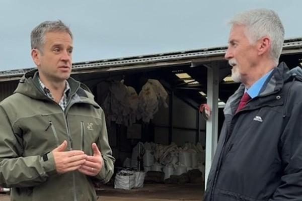 Huw Irranca-Davies at Penllyn Estate Farm